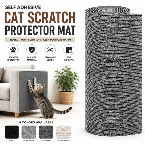 Self adhesive cat - cat, scratching