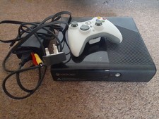 Xbox 360 E Slim Black - Console, Controller & Cables - For Parts/Spares/Repairs