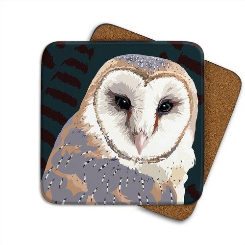 Barn owl coaster leslie - barn,