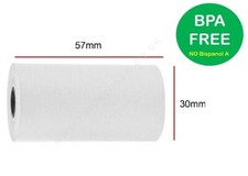 100 ROLLS 57 x 30mm THERMAL