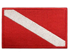 Diver Down Iron On Embroidered
