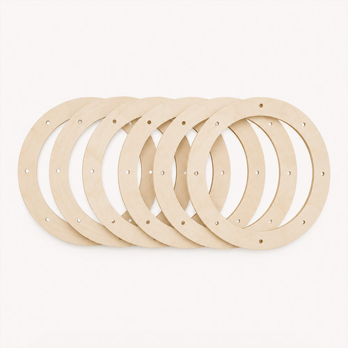 Wooden wreath ring - wooden, craft