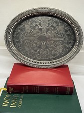 Vintage Oval Engraved Silver
