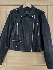 Zara Faux Leather Biker Jacket