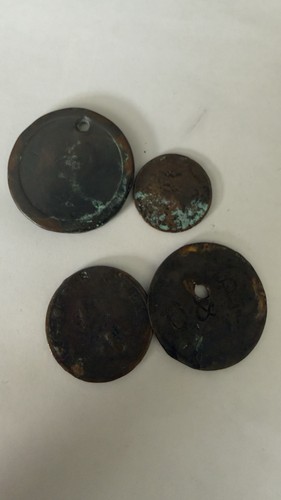 Tokens coins very old mixed - old,