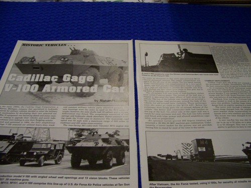 Cadillac gage 100 - v-100, armored