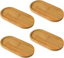 4 Pieces Wooden Tray Set -
