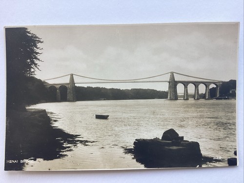 Early photo postcard - early, menai