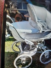 pram white an frills 