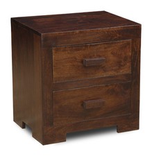 SOLID MANGO WOOD 2 DRAWER