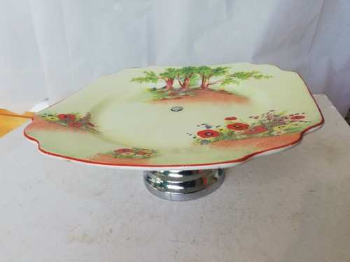 Vintage single tier - , pedestal