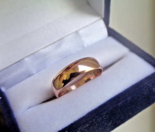 Rose gold wedding ring 9ct - rose,