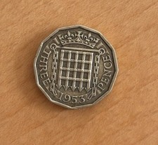 Super Rare Three Pence 1953