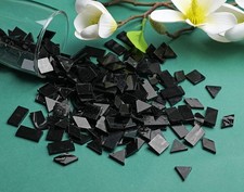 200 Pieces Regular Black Glass