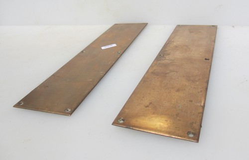 Vintage bronze finger plates - finger,