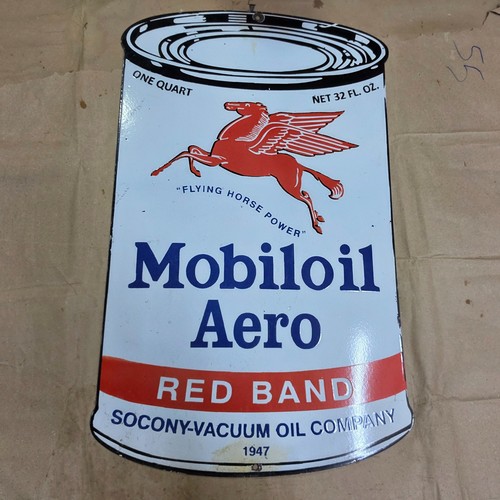 Mobiloil aero porcelain enamel - aero,