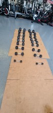 9x pairs  Blk Box 1kg TO 22 5kg   Hex  Dumbbells Commercial Gym Equipment 