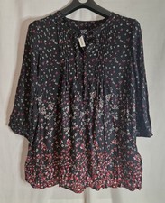 MAINE Ladies dark grey ditsy