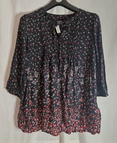 Maine ladies dark grey ditsy - grey,