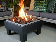 Vega Brightstar Fires, LPG/Mains Natural Gas Outdoor Fire Pit, Square 18 kW UK