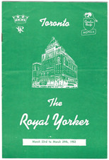 Vintage Royal York Hotel Toronto Canada Shopping Guide Travel Brochure 1953