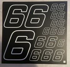 DISCOUNTED MATTE BLACK W/white