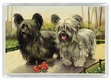 SKYE TERRIER DOG FRIDGE MAGNET