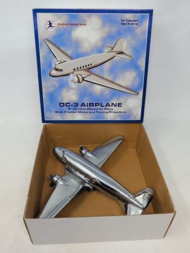 Schylling tin airplane - dc-3,