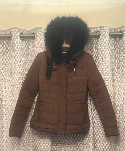 Zara basic brown - zara, puffer