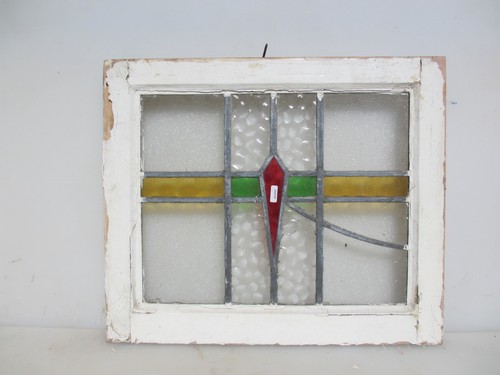 Antique stained glass - antique, window
