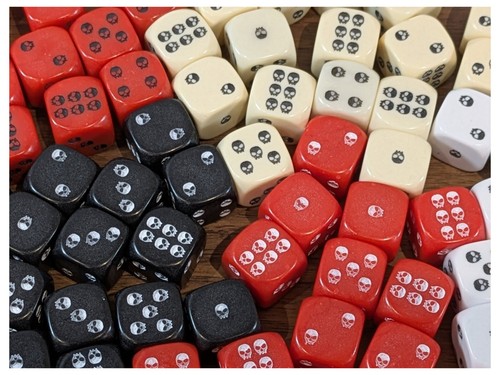Skull dice 16mm - skull,
