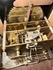 CHRISTIAAN HUYGENS Vintage Mantel Clock Triple Chimes MOVING Orchestra Animated