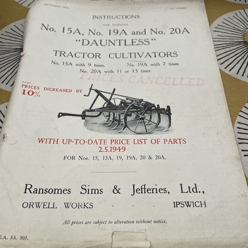 Ransomes dauntless 15a - dauntless, 15a/19a/20a