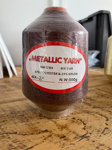 Metallic lurex yarn - metallic, cone