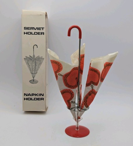 Vintage umbrella shaped - umbrella, napkin