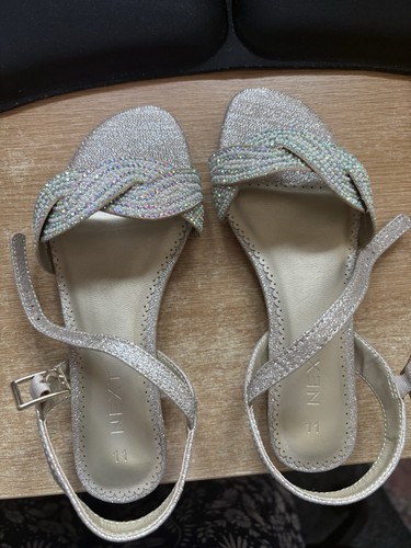 New girls glittery sandals - new,
