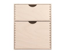 Wooden 2 Drawer Plain Wooden