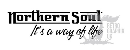 Northern soul sticker 200mm - northern,