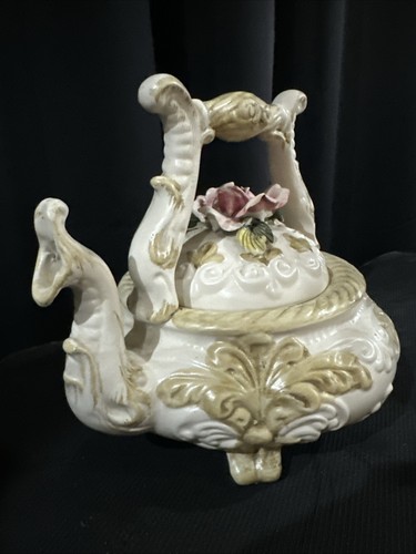 Capodimonte teapot italian - capodimonte,