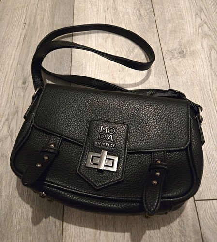 Moda pelle black pebbled - in,