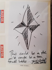 John Bishop Signed Sketch