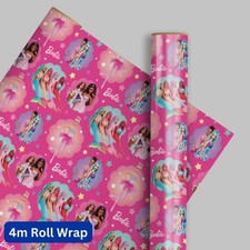 Barbie Wrapping Paper 4m Roll Wrap FSC Accredited