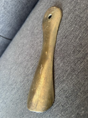 Vintage solid brass shoe - vintage,