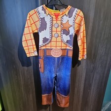 Childrens Kids Boys Woody Toy Story Jumpsuit Costume Fancy Dress 2-3 Year Disney
