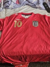 Red England Shirt 3xl Number 10 With Owen On The Back 2006