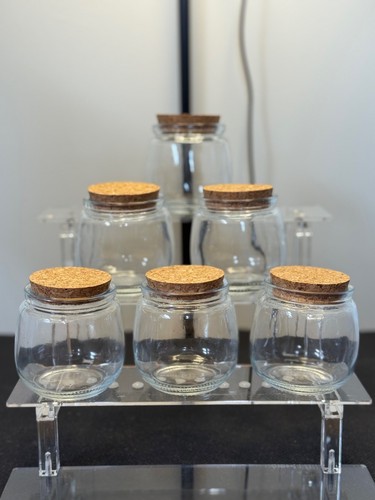 200ml glass jar with cork - 200ml, lid