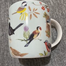 RSPB Roy Kirkham Fine Bone China Mug Mixed Birds Wildlife Nature Robin Blackbird