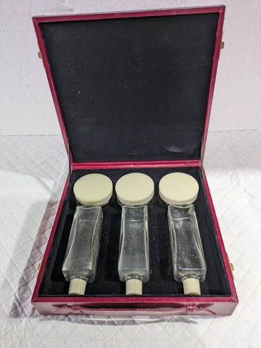 Vintage leather vanity case - vintage,