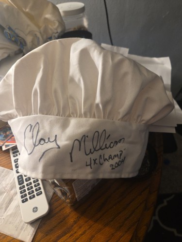 Chef hat autographed clay - chef's,