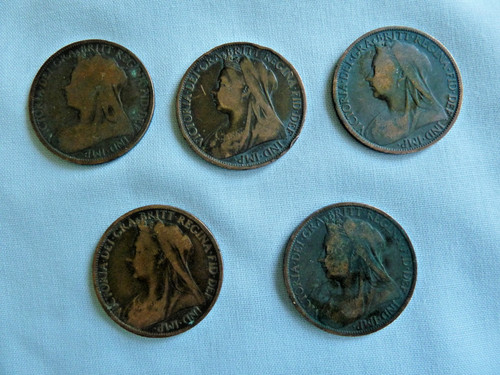 Queen victoria penny - 5,